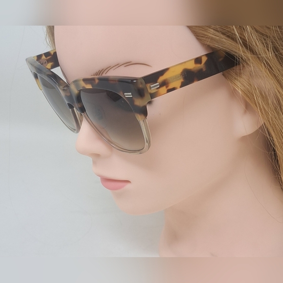 Gucci Women's Sunglasses Spotted Havana Oval Brown Gradient GG 3744/S 52-19-145 - Picture 7 of 16
